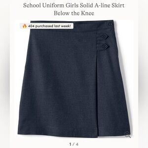 Girls school uniform skirt lands end sz 16 never worn